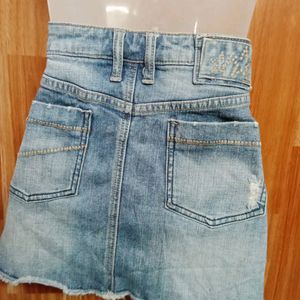 Beautiful Denim Mini Skirt