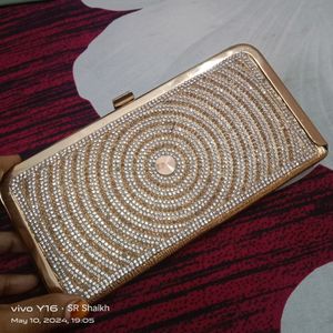 Elegant Golden Clutch Purse 👜 Beautiful