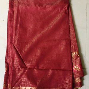 Elegant Red Saree