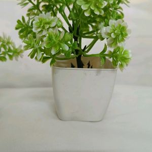 Set Of Four Artificial Plants With Pot