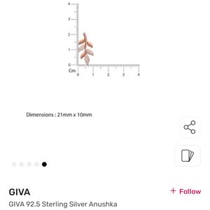 New GIVA 92.5 Sterling Silver Anushka Sharma Matte