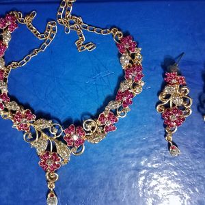 Pink Jewellery Set