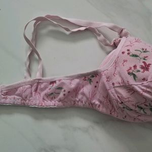 🩷36B Padded Cotton Bra BabyPink🩷