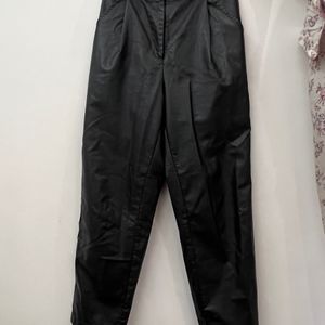 Shein Black Leather Pant