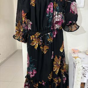 Black Floral Dress