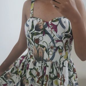 Zara Bustier/Corset Knee Length Dress