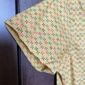 Mustard Ochre Printed Shirt