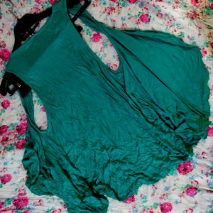 Sea Green Flared Half Shrug