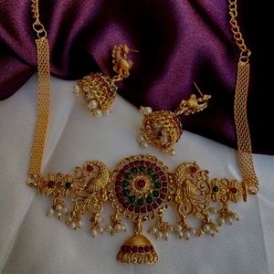 Temple Jewellery Set For Women