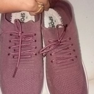 Pink Female Sports Shoes