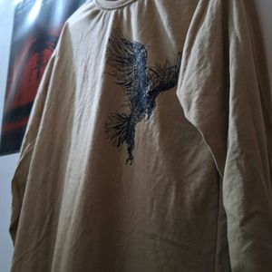 Eagle Print [Xl] Size T-shirt