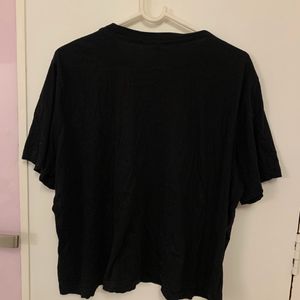 h&m oversized black tshirt