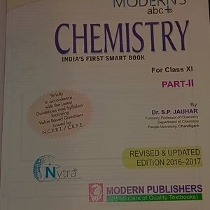 Chemistry Class 11th Book