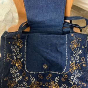 Denim Blue Tote Bag