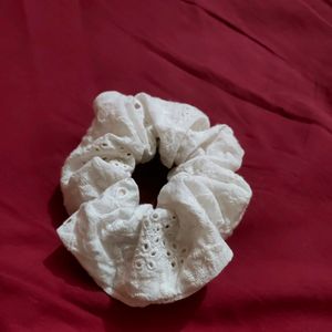 White Scrunchie For your Hair