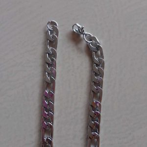 Silver Steel Chain For Boys