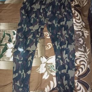 Military Print Trackpants - Brown