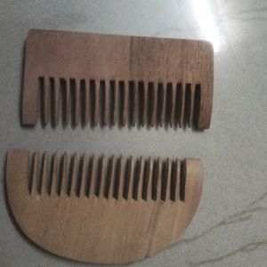 Wooden Mini Combs( Set Of 2)