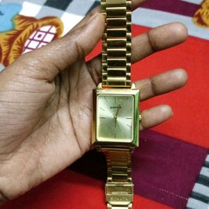 Sonata Golden Men's Watch (Needs Battery)