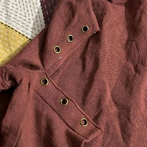 Beautiful Brown Full Sleeve Top