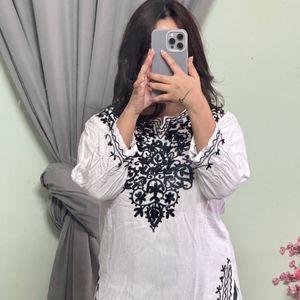 Cotton Chikankari Kurta