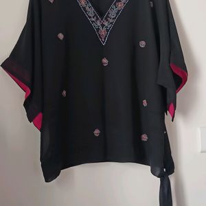 Black V Neck Top (Women)