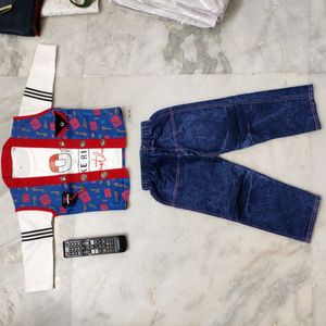 New With Tag ✅ Jacket Tshirt Set
