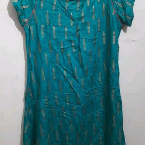 Sea Green Kaftan Kurti