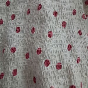 VERO MODA Ruched Polka Dots Top