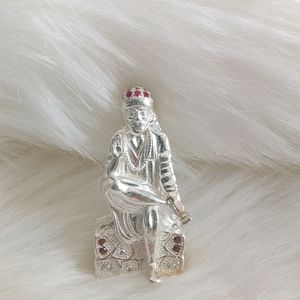 Pure Silver Shirdi Wale Sai Baba Murti