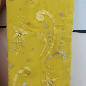 Yellow  Colour Embroidery