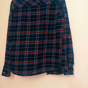 Women Dark Blue Casual Shirt