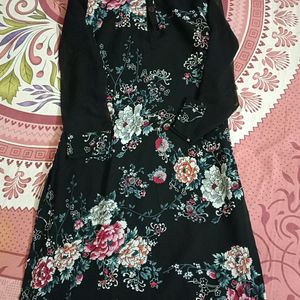 Black colour Georgette Kurti