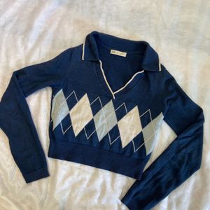 Stradivarius Vintage Cropped Jumper