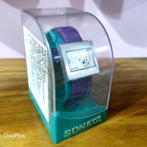 Sonata Lavender Colour Watch For Women