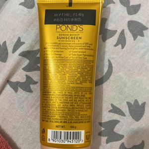 Ponds Serum Boost Sunscreen ( Just Arrived Yesterday To Me/ Not Used At All )