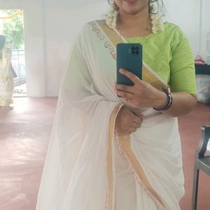 Tant Kerala Saree