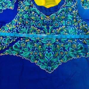 Blue Partywear Kurti