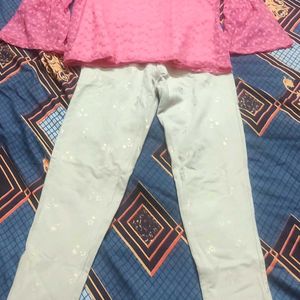 Girls Jegging & Flare Top