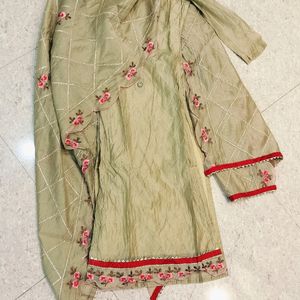 Kurta With Pant And Dupatta Set