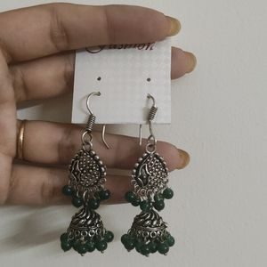 Silver Oxidised Earrings