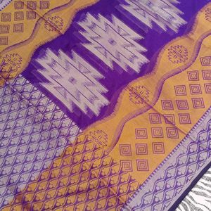 violet colour saree