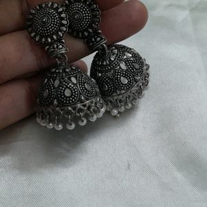 Oxidised Jhumkaas