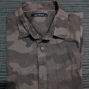 Highlander Camo Print Full Sleeve Shirt