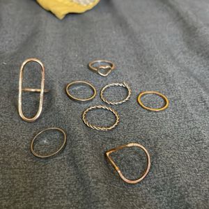 Pack Of 8 Rings