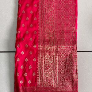 Brand New Rani Pink Saree