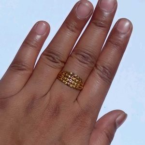 Golden Casual Daily Wear Ring