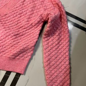 Totally New Cute Pink Baggy Cardigan