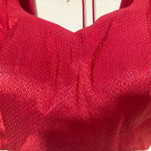 Red Padded Blouse