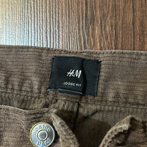 h&m Loose Fit Curduroy Pants